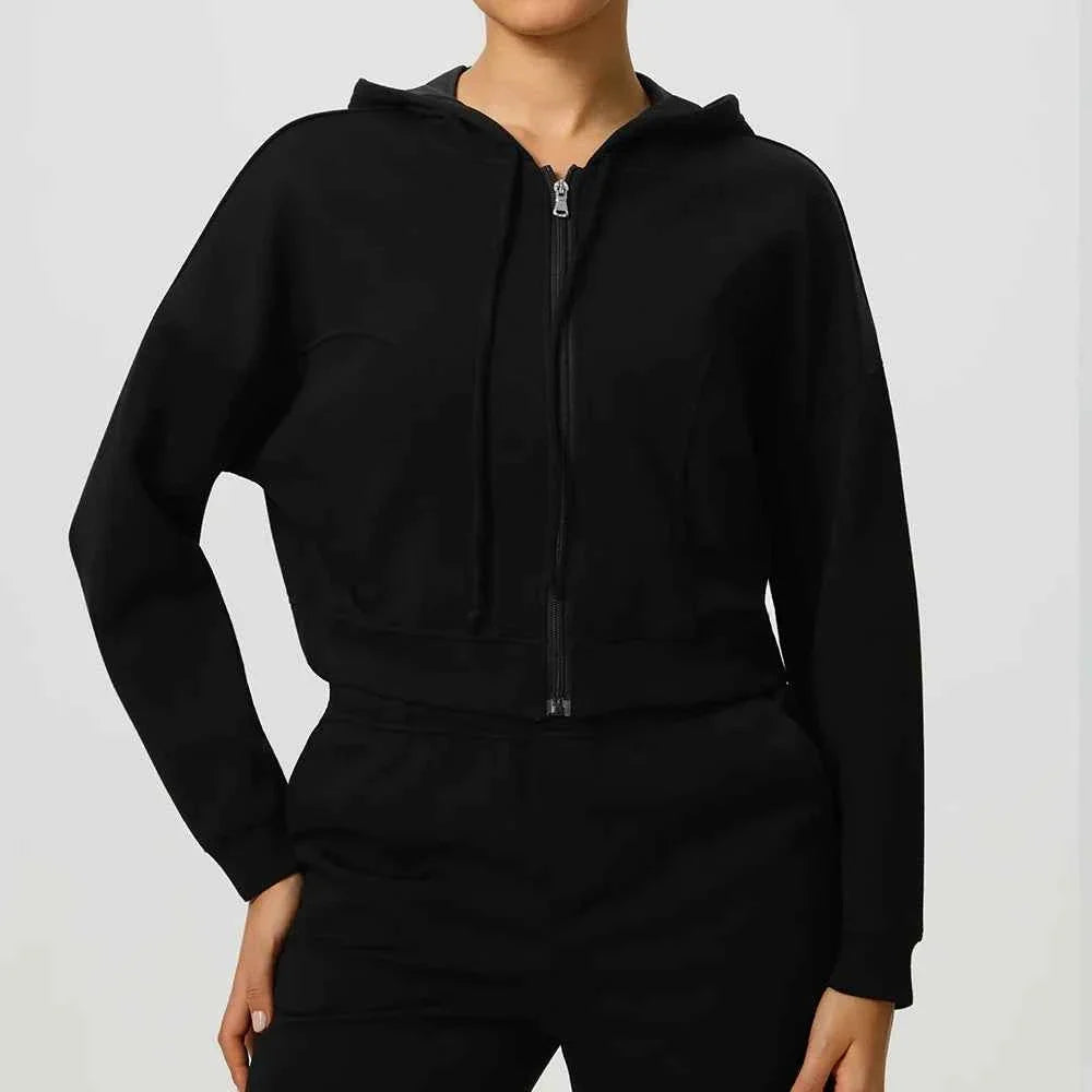 Women’s Hooded Zip-Up Yoga Running Jacket