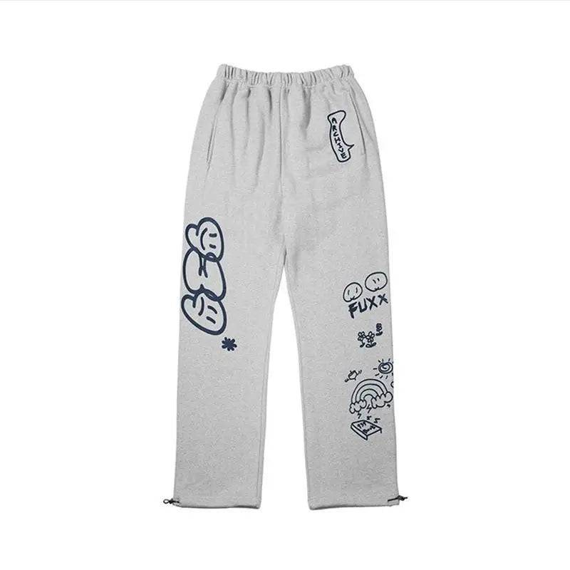 Y2K Vintage Letter Print Street Sweatpants